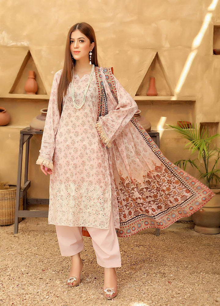 Guzel By Riaz Arts Embroidered Lawn Suits Unstitched 3 Piece RA21-G2 03 - Summer Collection