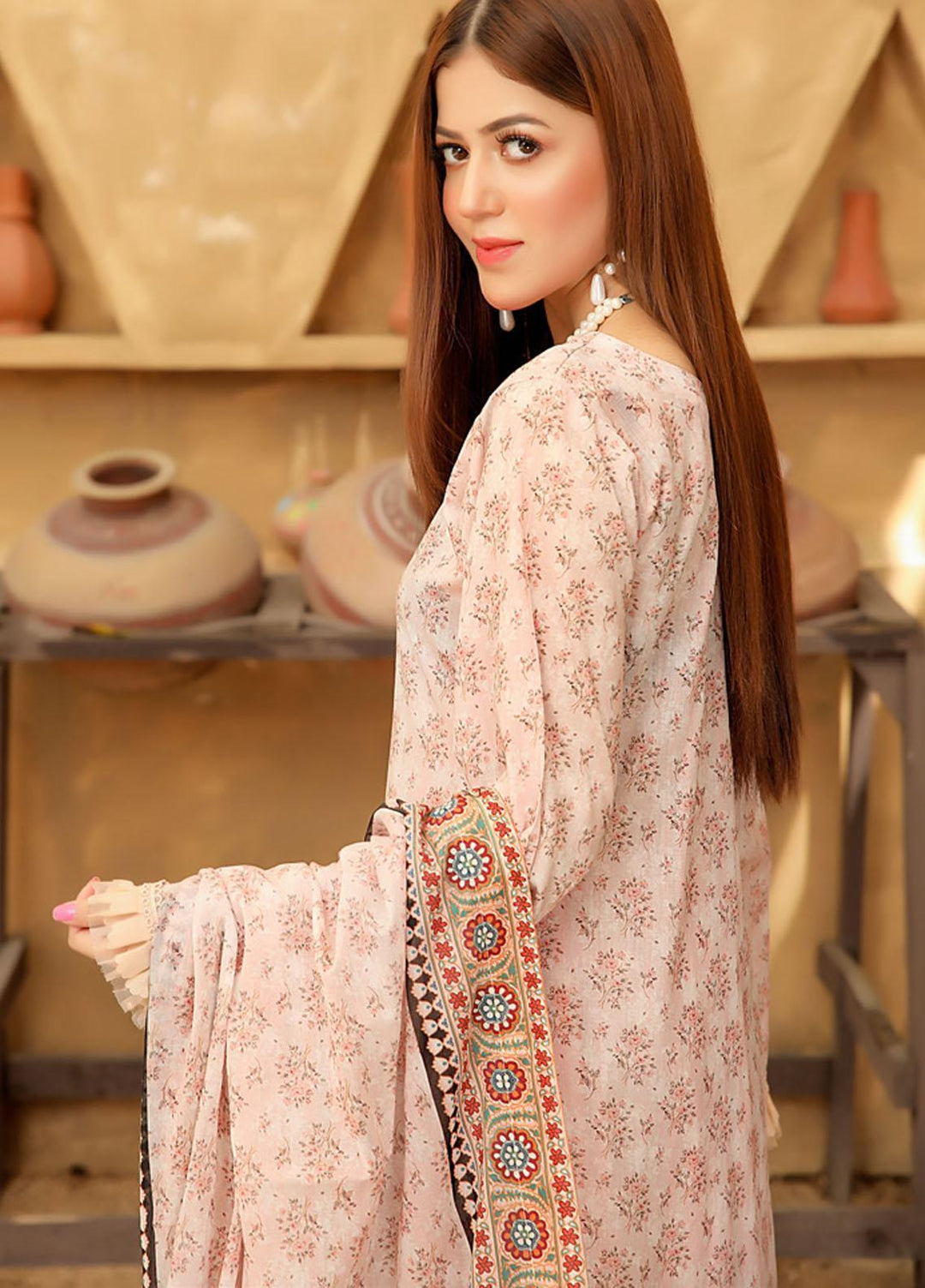 Guzel By Riaz Arts Embroidered Lawn Suits Unstitched 3 Piece RA21-G2 03 - Summer Collection