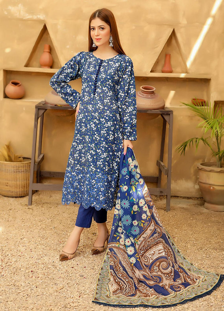 Guzel By Riaz Arts Embroidered Lawn Suits Unstitched 3 Piece RA21-G2 04 - Summer Collection
