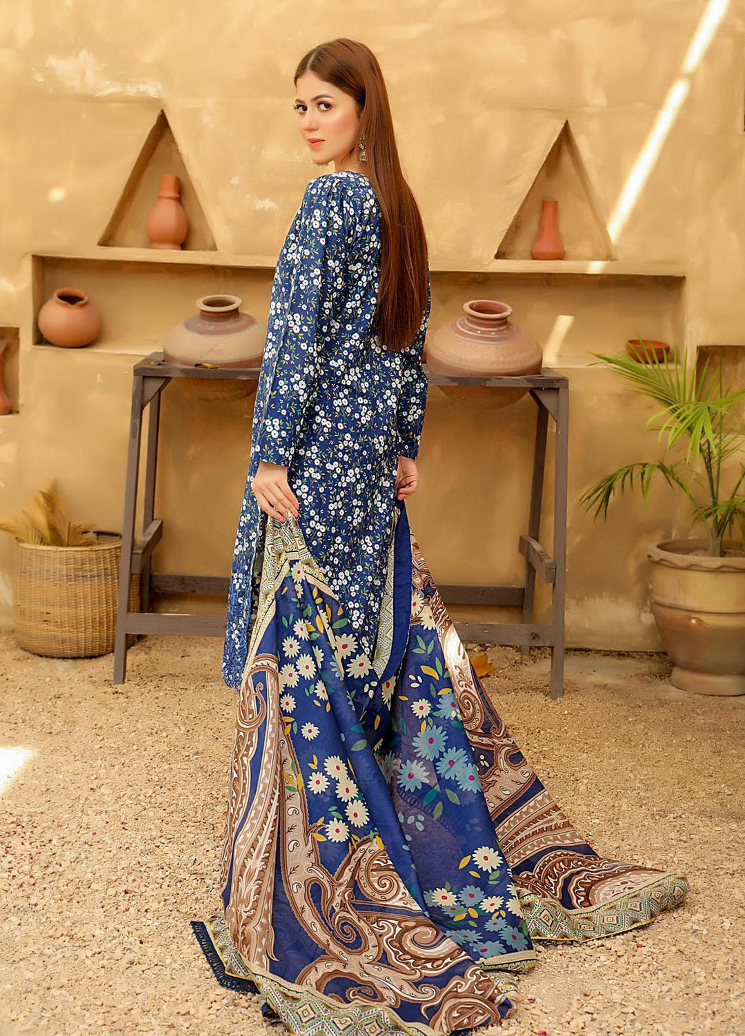 Guzel By Riaz Arts Embroidered Lawn Suits Unstitched 3 Piece RA21-G2 04 - Summer Collection