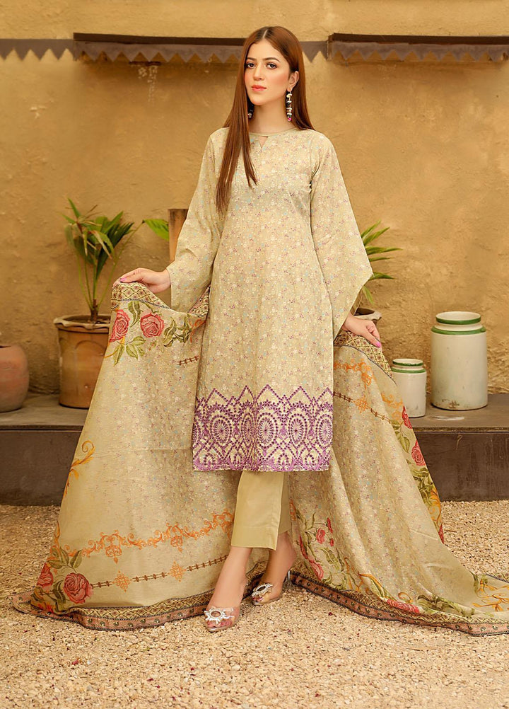 Guzel By Riaz Arts Embroidered Lawn Suits Unstitched 3 Piece RA21-G2 05 - Summer Collection