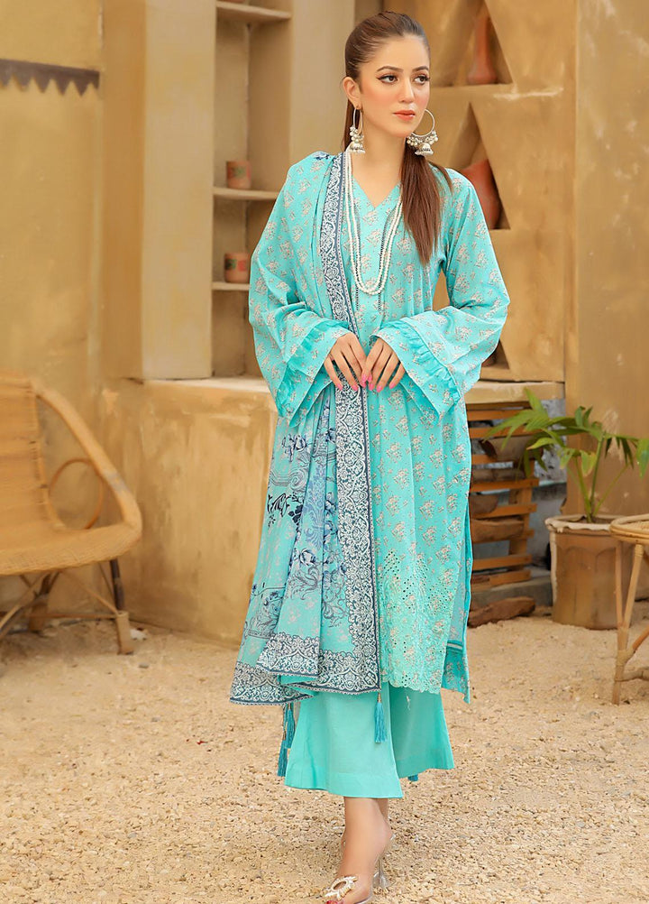 Guzel By Riaz Arts Embroidered Lawn Suits Unstitched 3 Piece RA21-G2 06 - Summer Collection