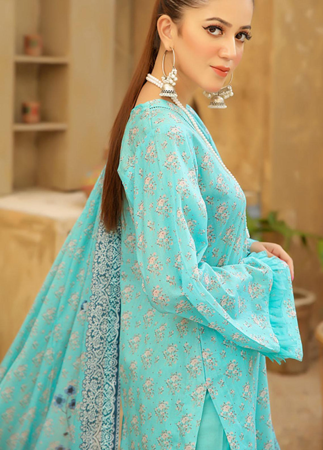 Guzel By Riaz Arts Embroidered Lawn Suits Unstitched 3 Piece RA21-G2 06 - Summer Collection