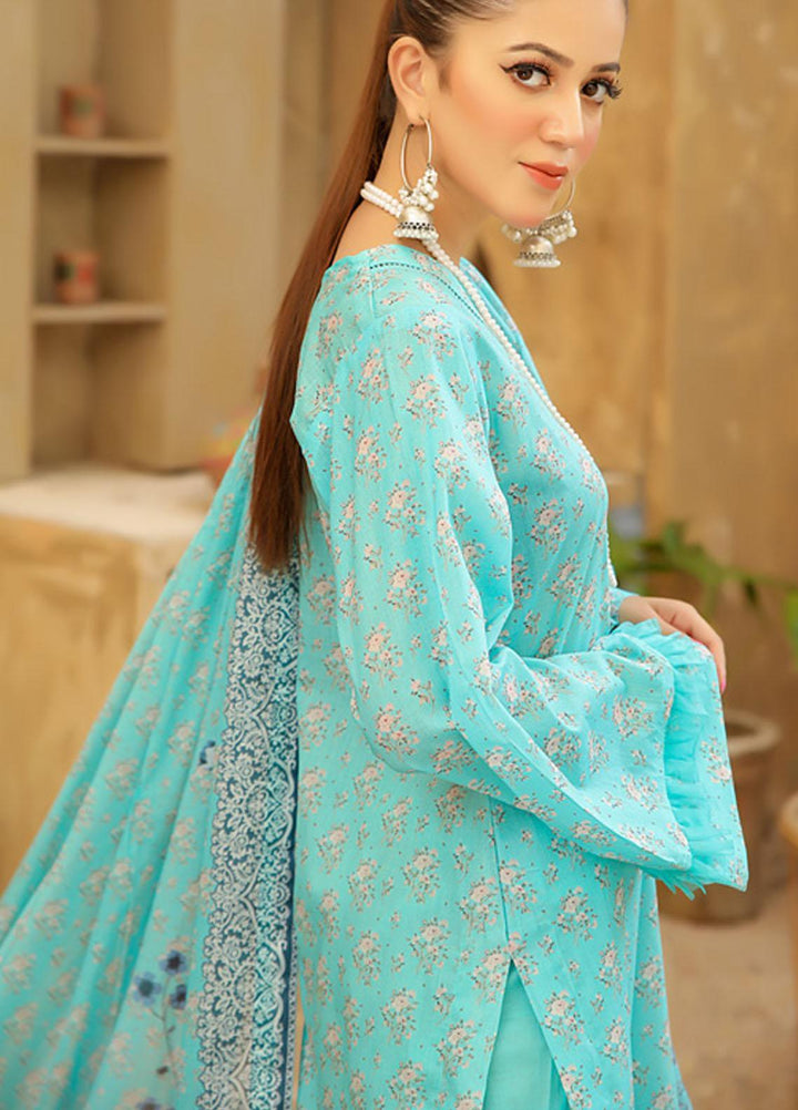 Guzel By Riaz Arts Embroidered Lawn Suits Unstitched 3 Piece RA21-G2 06 - Summer Collection