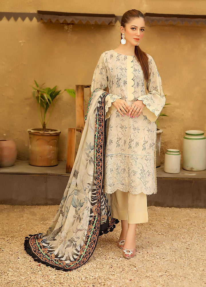 Guzel By Riaz Arts Embroidered Lawn Suits Unstitched 3 Piece RA21-G2 07 - Summer Collection
