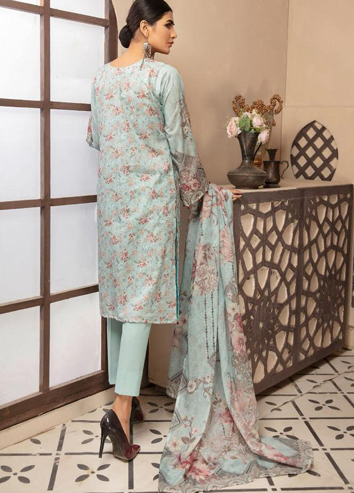 Guzel By Riaz Arts Embroidered Lawn Suits Unstitched 3 Piece RA21G 06 - Summer Collection