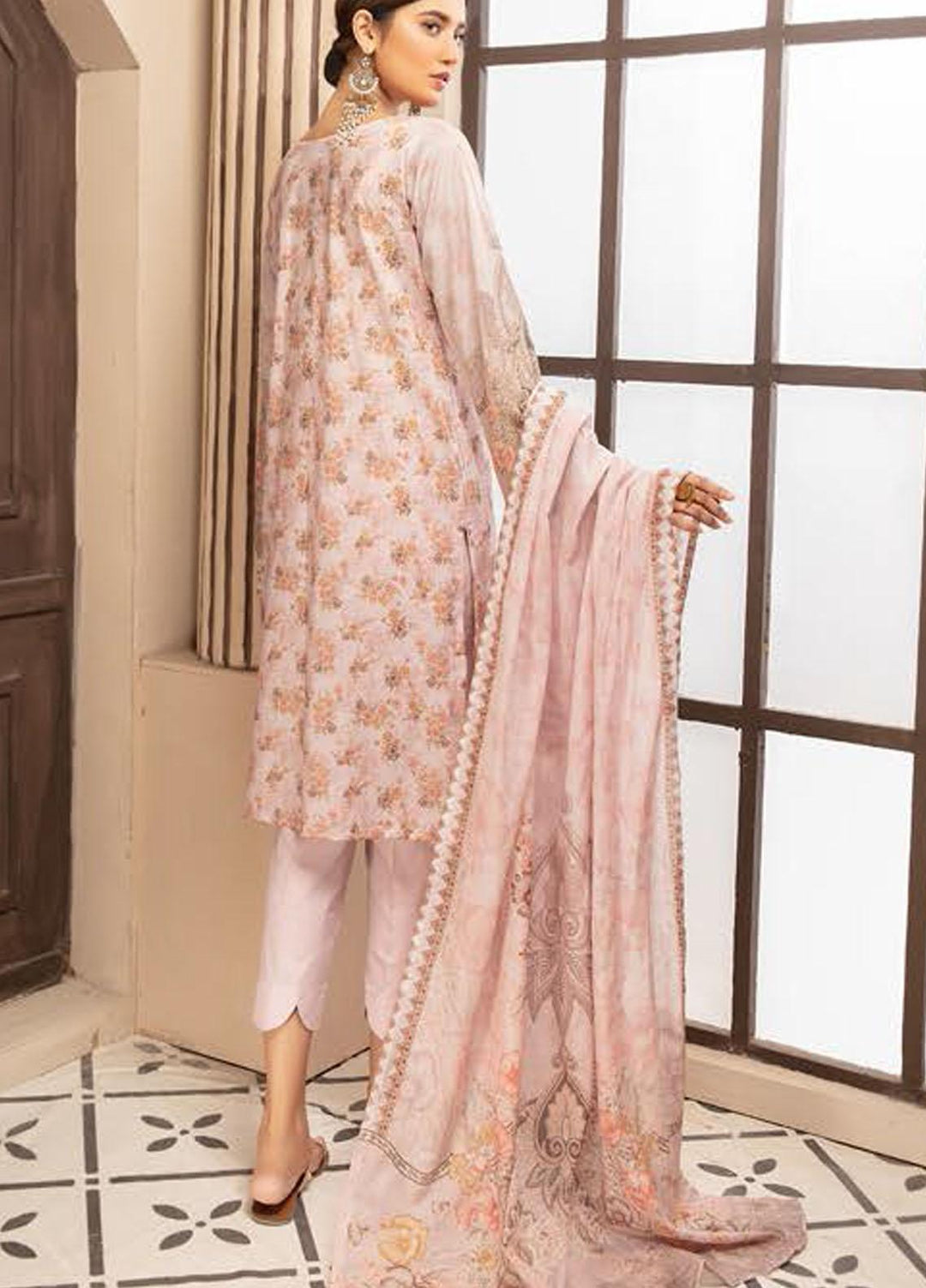 Guzel By Riaz Arts Embroidered Lawn Suits Unstitched 3 Piece RA21G 08 - Summer Collection