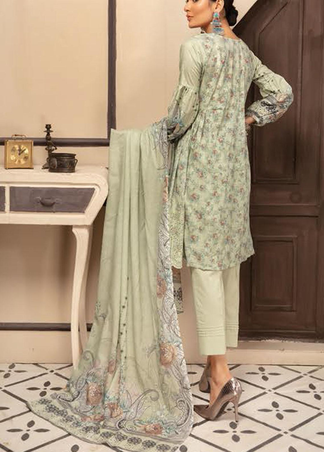 Guzel By Riaz Arts Embroidered Lawn Suits Unstitched 3 Piece RA21G 09 - Summer Collection