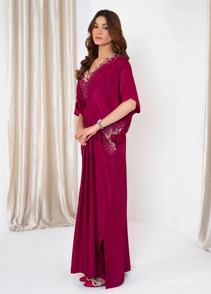 Hadia Batool Pret Embroidered Raw Silk 1 Piece Suit Nigaar