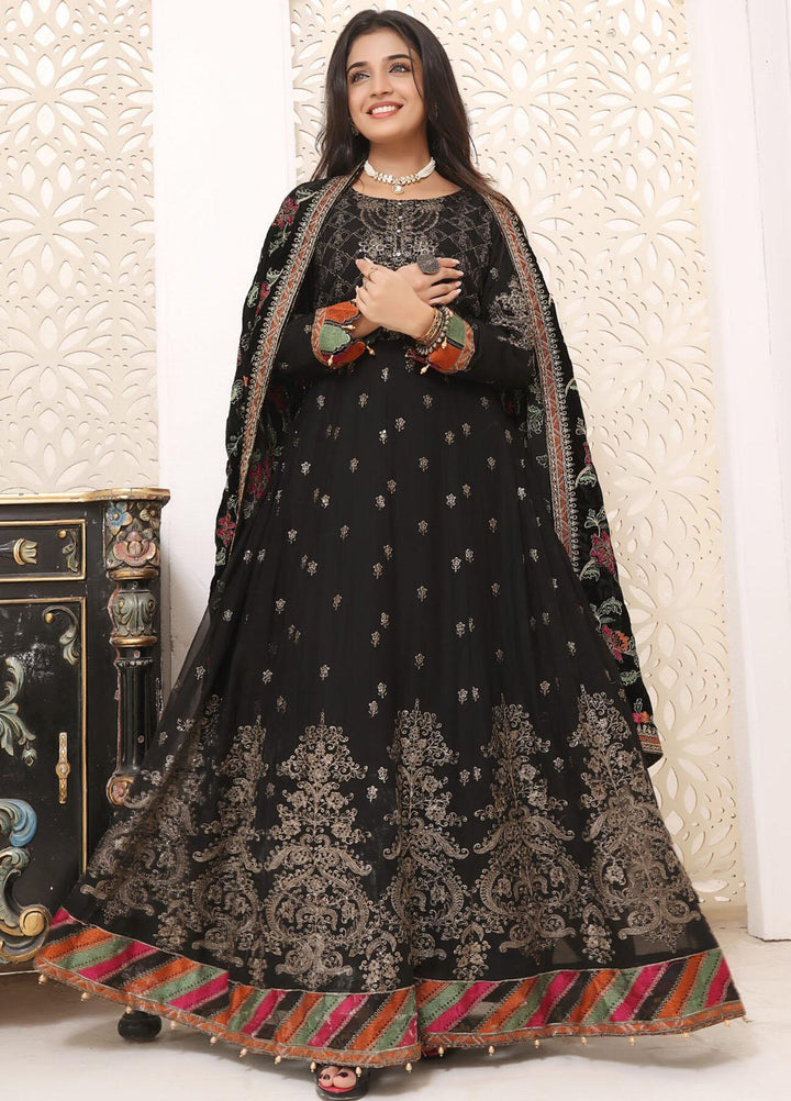 Hadia Eman Embroidered Chiffon Suits Unstitched 3 Piece HE23EV D-03 - Festive Collection