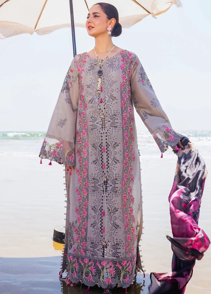 Hai Kuch By Elaf Embroidered Lawn Suit Unstitched 3 Piece EF24HK EHK-04 Alyaanah - Festive Collection
