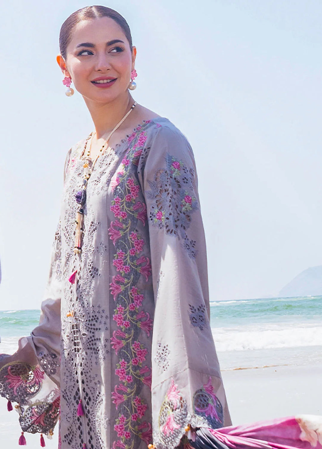 Hai Kuch By Elaf Embroidered Lawn Suit Unstitched 3 Piece EF24HK EHK-04 Alyaanah - Festive Collection