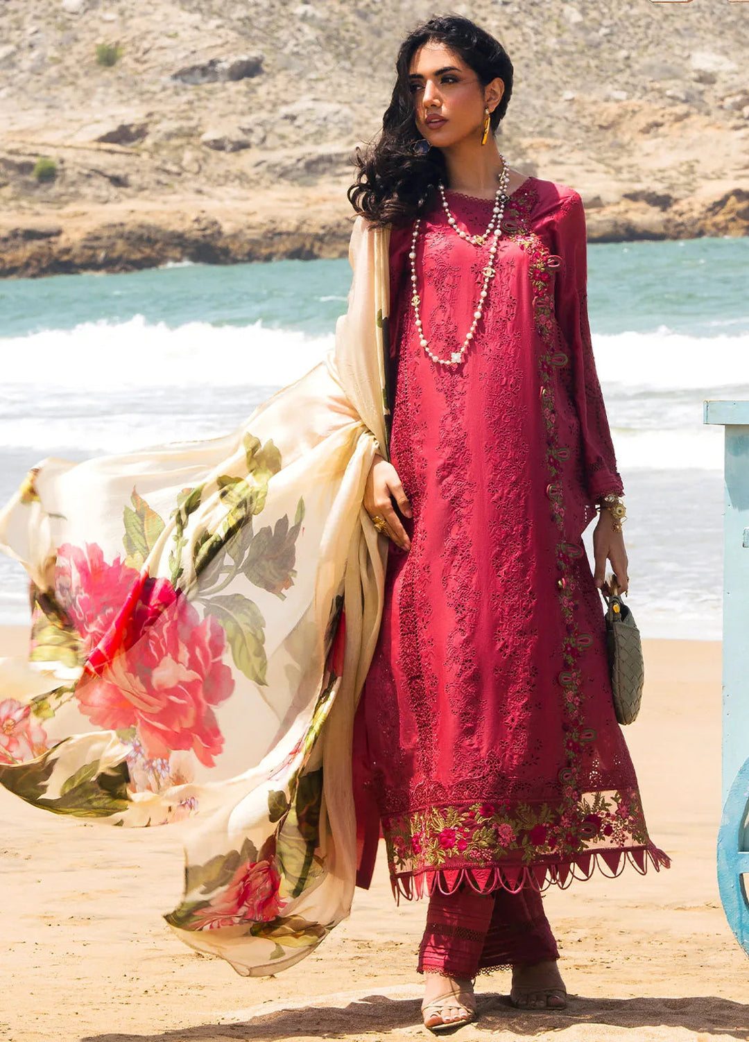 Hai Kuch By Elaf Embroidered Lawn Suit Unstitched 3 Piece EF24HK EHK-05 Naaz - Festive Collection