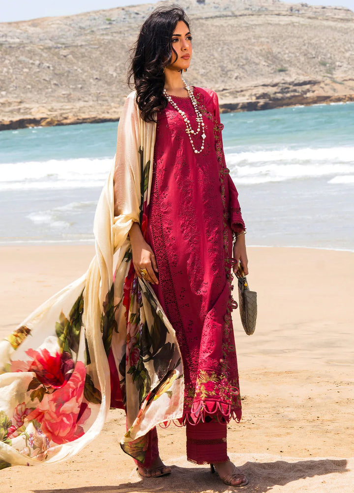 Hai Kuch By Elaf Embroidered Lawn Suit Unstitched 3 Piece EF24HK EHK-05 Naaz - Festive Collection