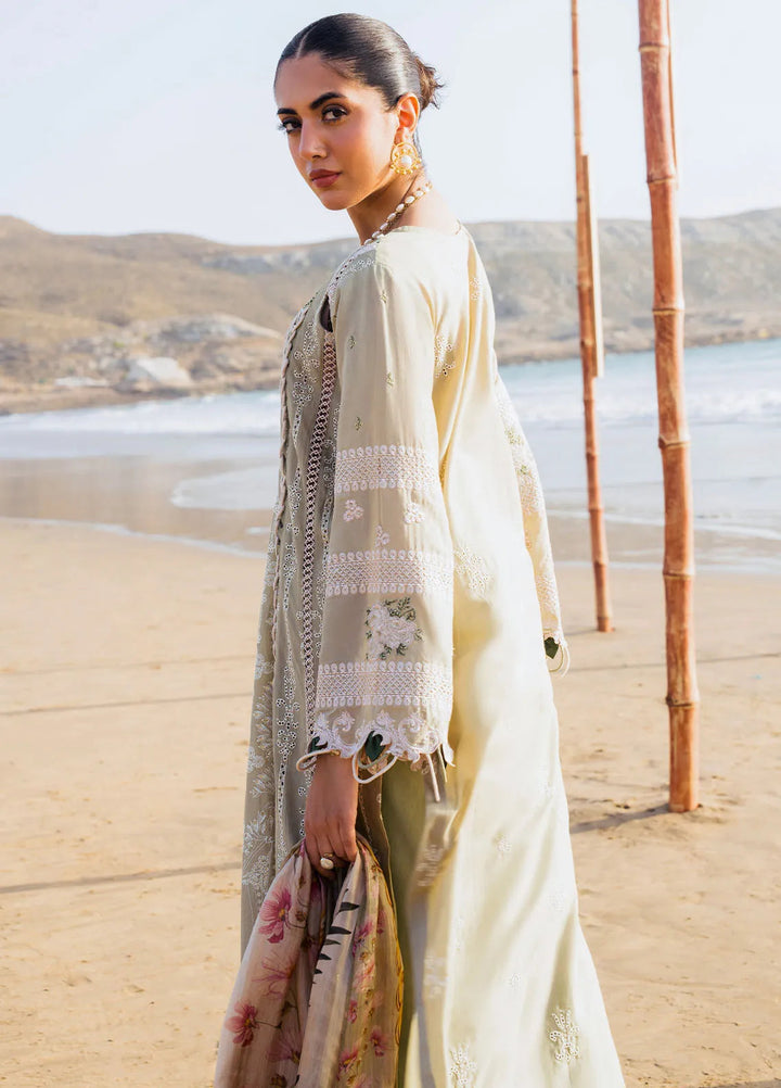 Hai Kuch By Elaf Embroidered Lawn Suit Unstitched 3 Piece EF24HK EHK-08 Pur Shokh - Festive Collection