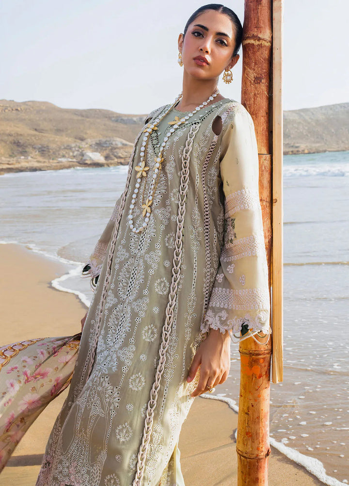 Hai Kuch By Elaf Embroidered Lawn Suit Unstitched 3 Piece EF24HK EHK-08 Pur Shokh - Festive Collection