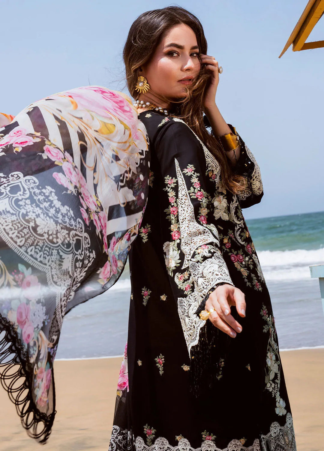 Hai Kuch By Elaf Embroidered Lawn Suit Unstitched 3 Piece EF24HK EHK-09 Nafees - Festive Collection