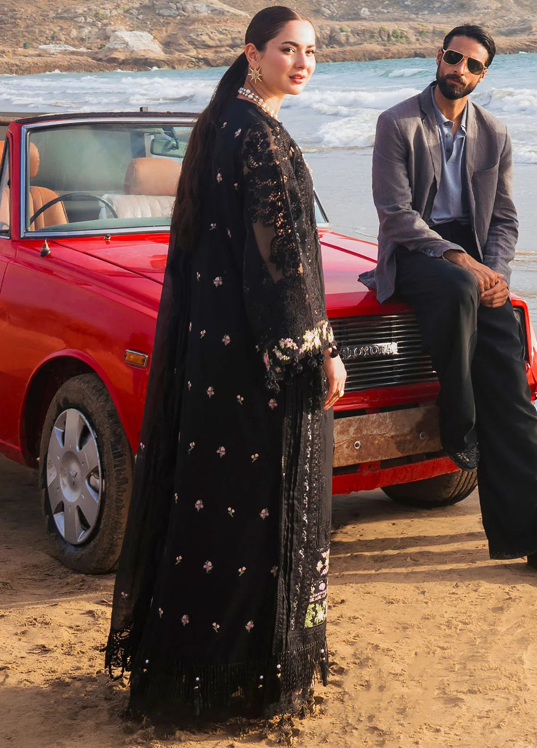 Hai Kuch By Elaf Embroidered Lawn Suit Unstitched 3 Piece EF24HK EHK-1A Mahnoor - Festive Collection