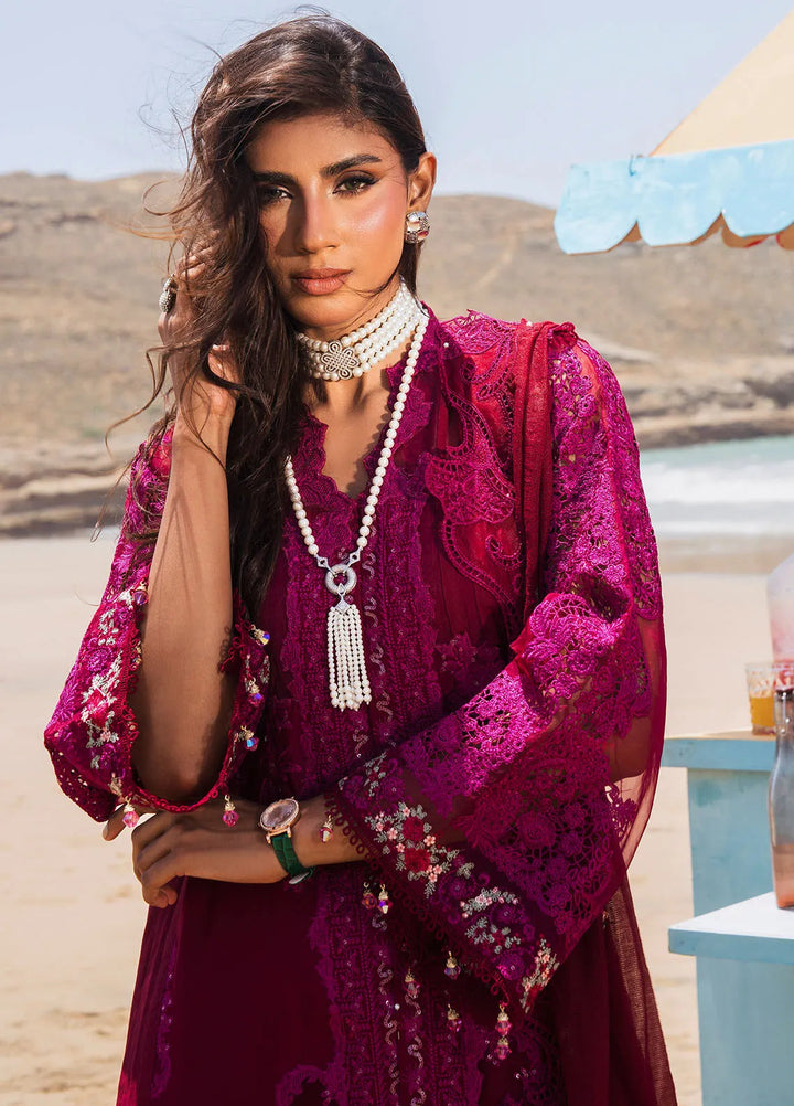 Hai Kuch By Elaf Embroidered Lawn Suit Unstitched 3 Piece EF24HK EHK-1B Gulzar - Festive Collection