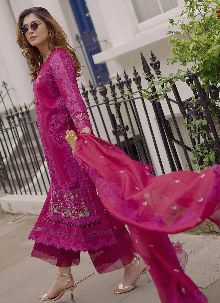 Hai Kuch By Elaf Embroidered Lawn Suit Unstitched 3 Piece EF24HK EHK-1B Gulzar - Festive Collection