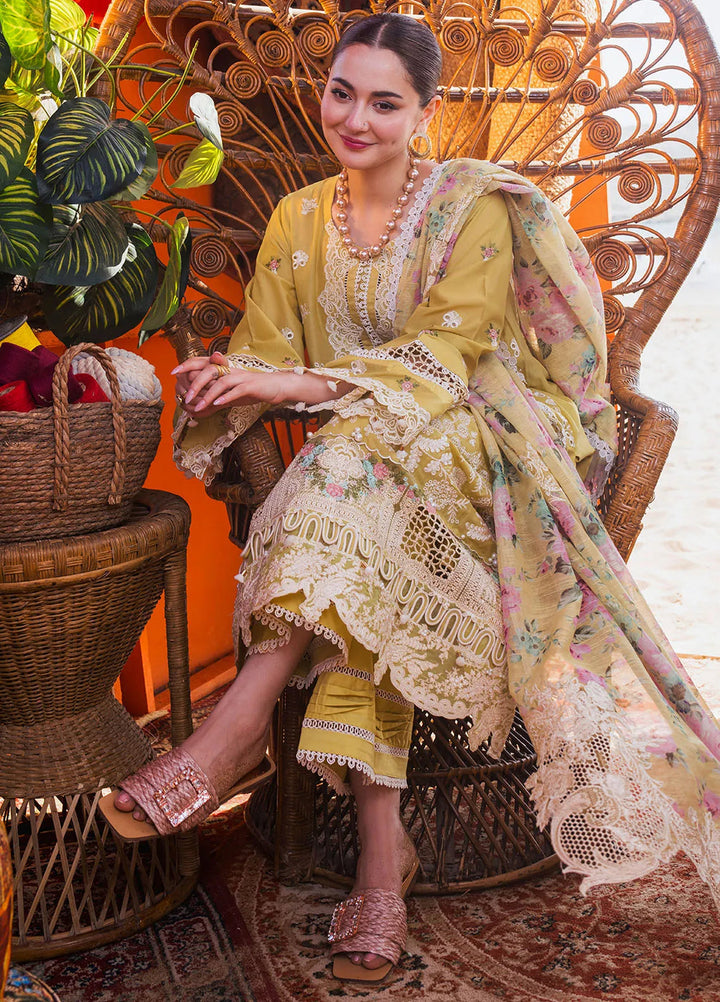 Hai Kuch By Elaf Embroidered Lawn Suit Unstitched 3 Piece EF24HK EHK-2B Nargis - Festive Collection