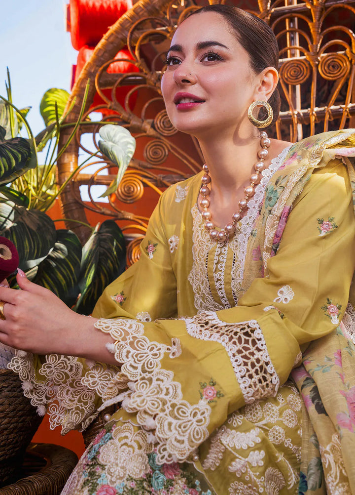 Hai Kuch By Elaf Embroidered Lawn Suit Unstitched 3 Piece EF24HK EHK-2B Nargis - Festive Collection