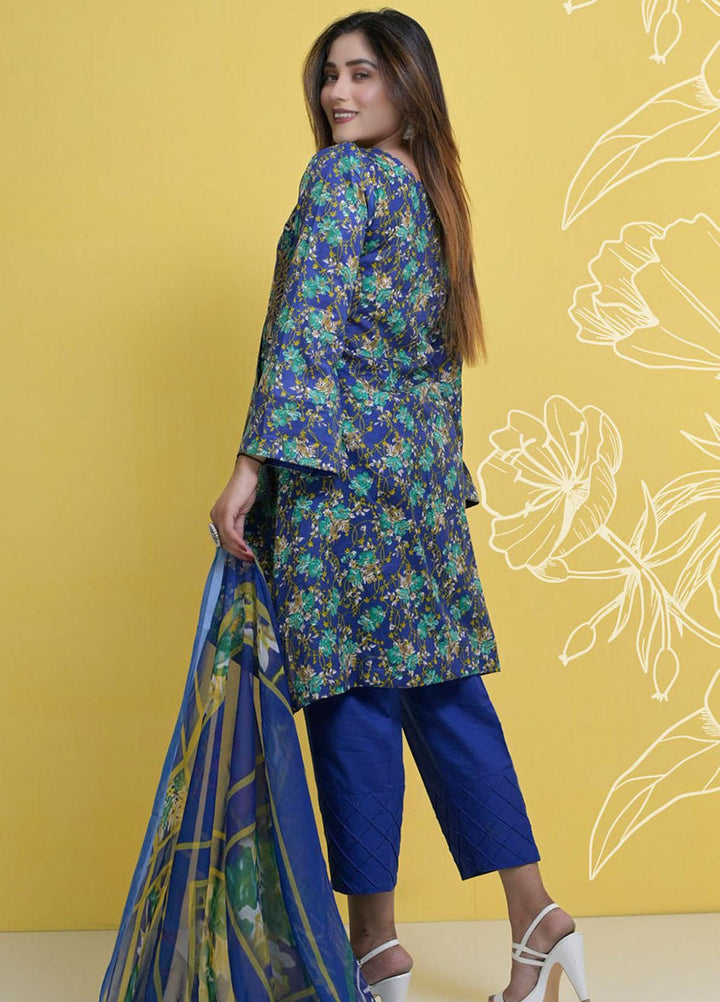Halima Sultan Embroidered Lawn Suits Unstitched 3 Piece HS21L 01 - Summer Collection