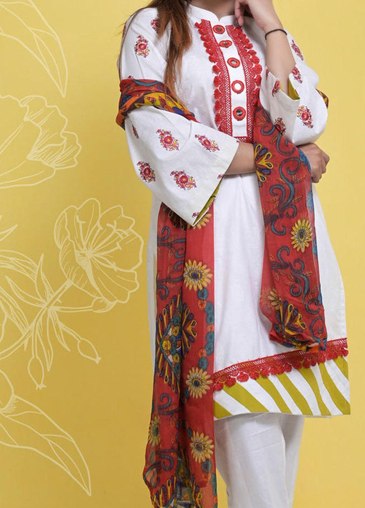Halima Sultan Embroidered Lawn Suits Unstitched 3 Piece HS21L 02 - Summer Collection