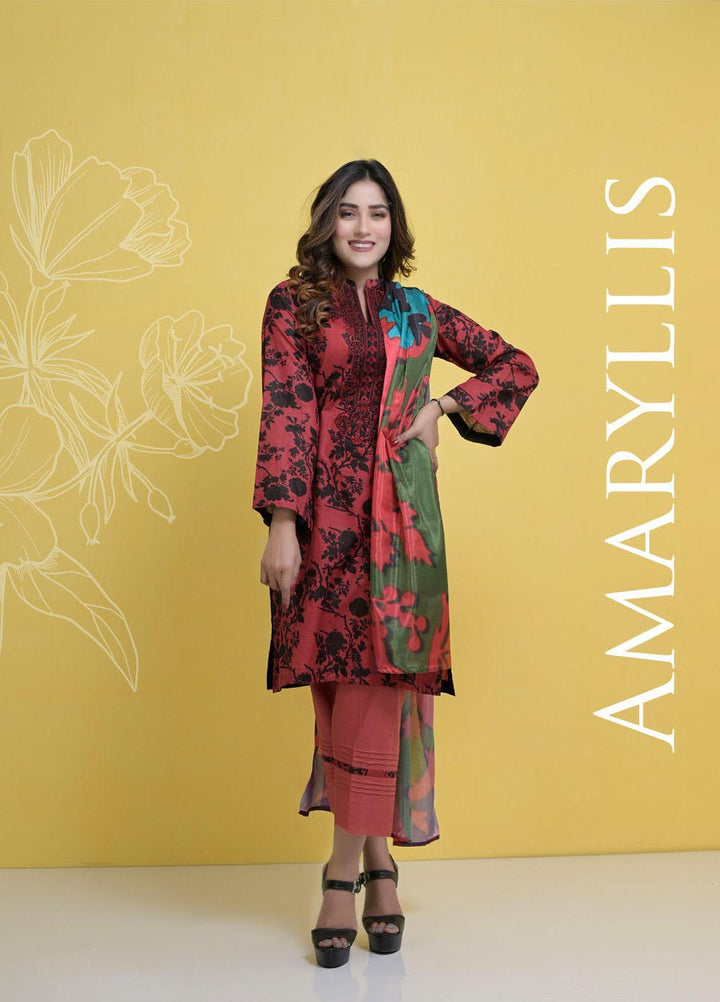 Halima Sultan Embroidered Lawn Suits Unstitched 3 Piece HS21L 06 - Summer Collection