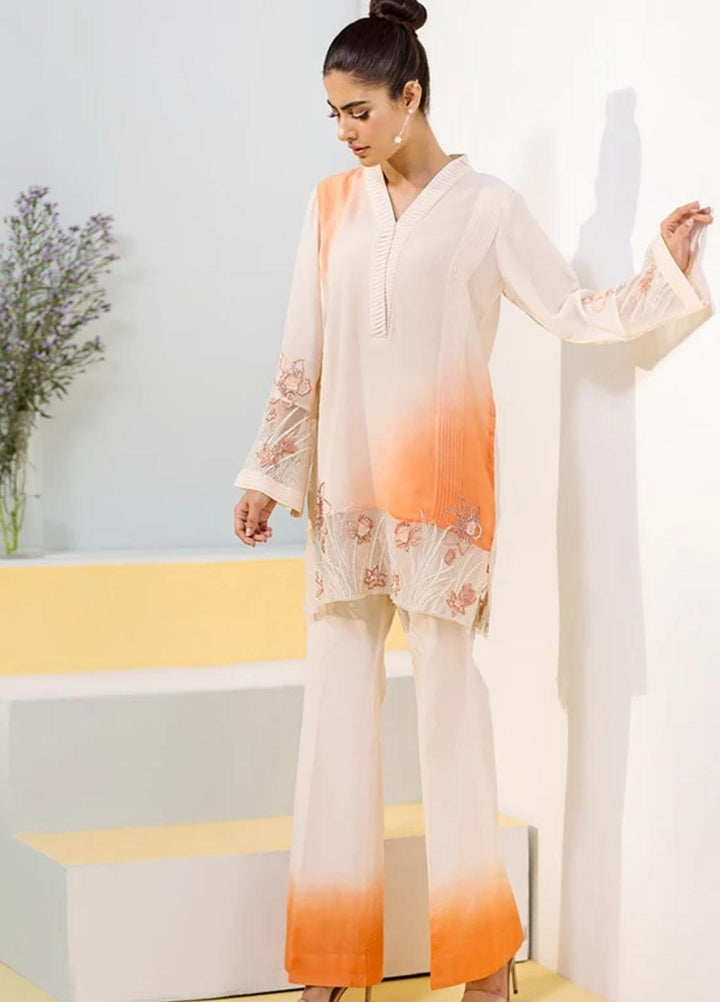 Hana Luxury Pret Embroidered Grip 2 Piece Suit Jet Fire