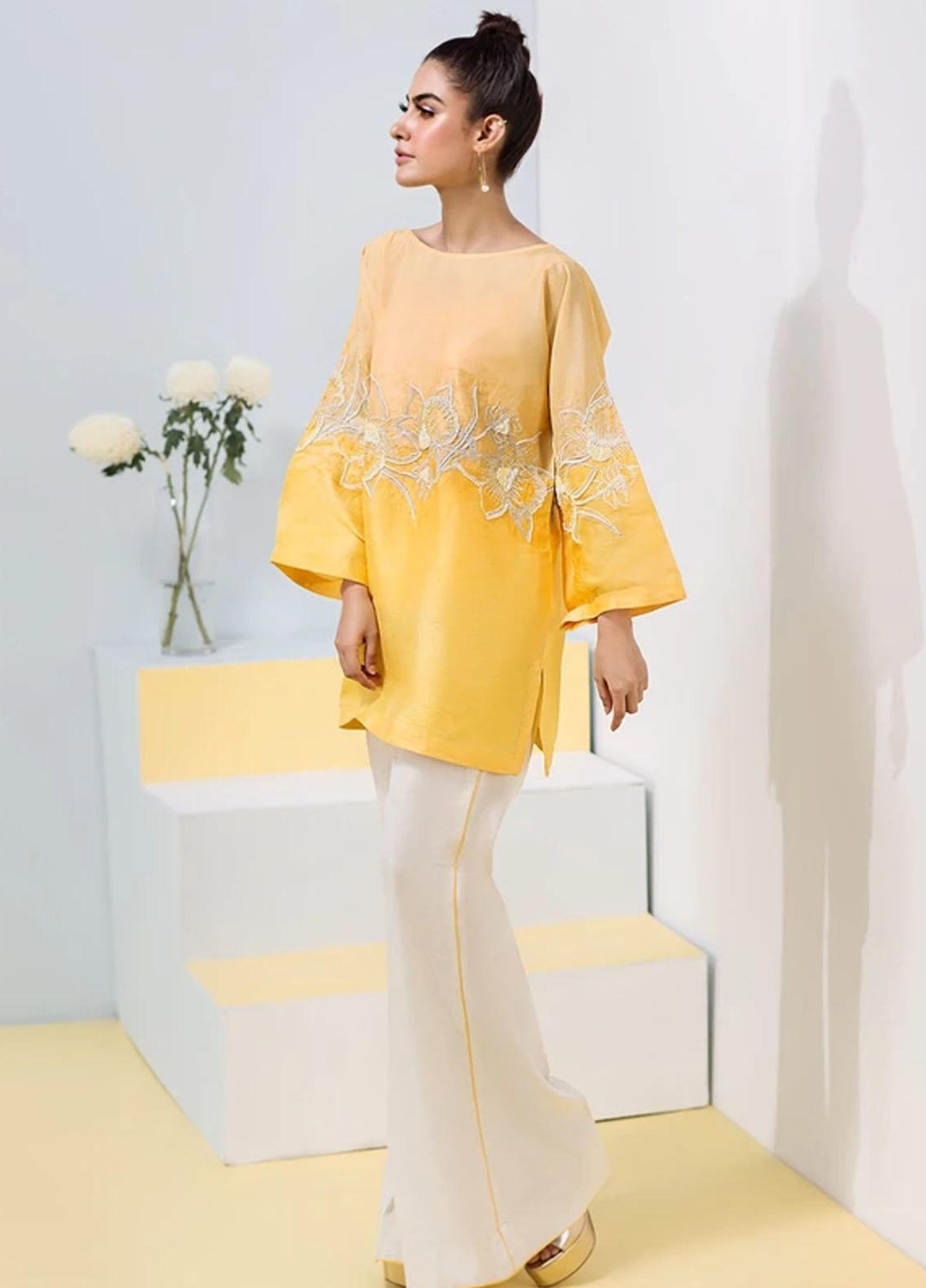 Hana Luxury Pret Embroidered Grip 2 Piece Suit Quail