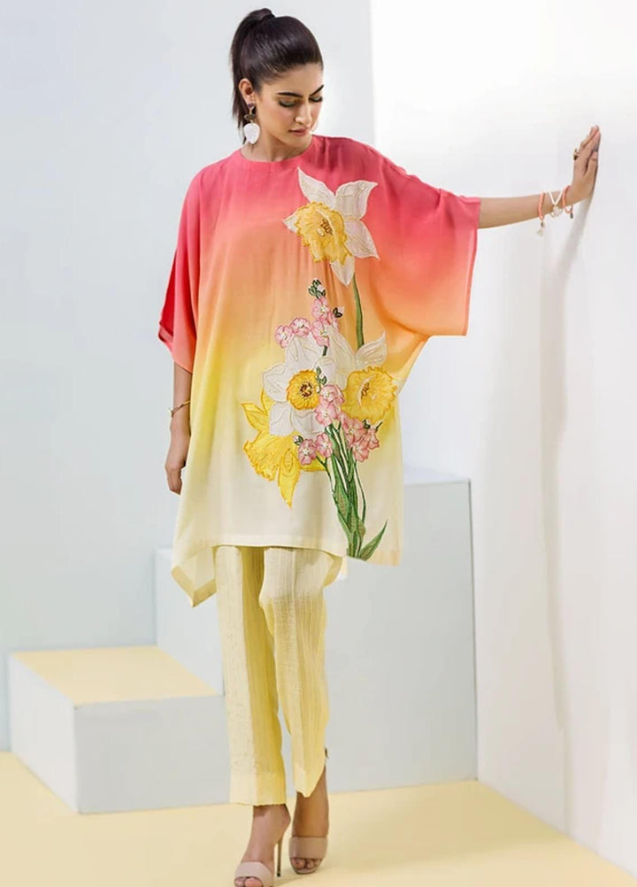 Hana Luxury Pret Embroidered Grip 2 Piece Suit Tahiti Bulb