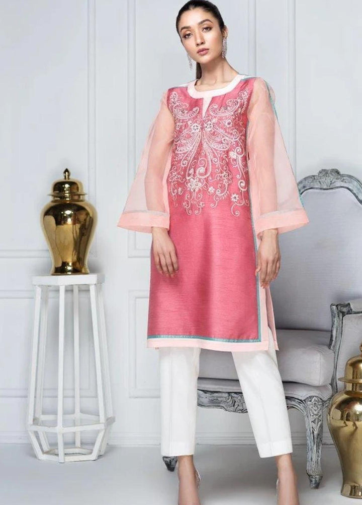 Hana Luxury Pret Embroidered Raw Silk 2 Piece Dress Victorias Love