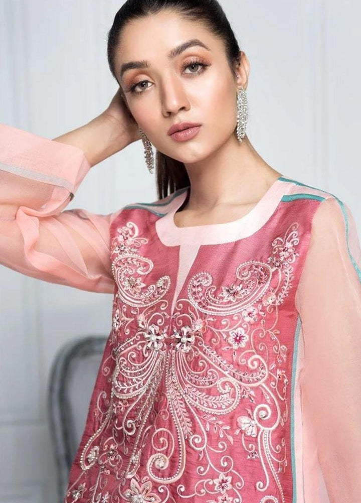 Hana Luxury Pret Embroidered Raw Silk 2 Piece Dress Victorias Love