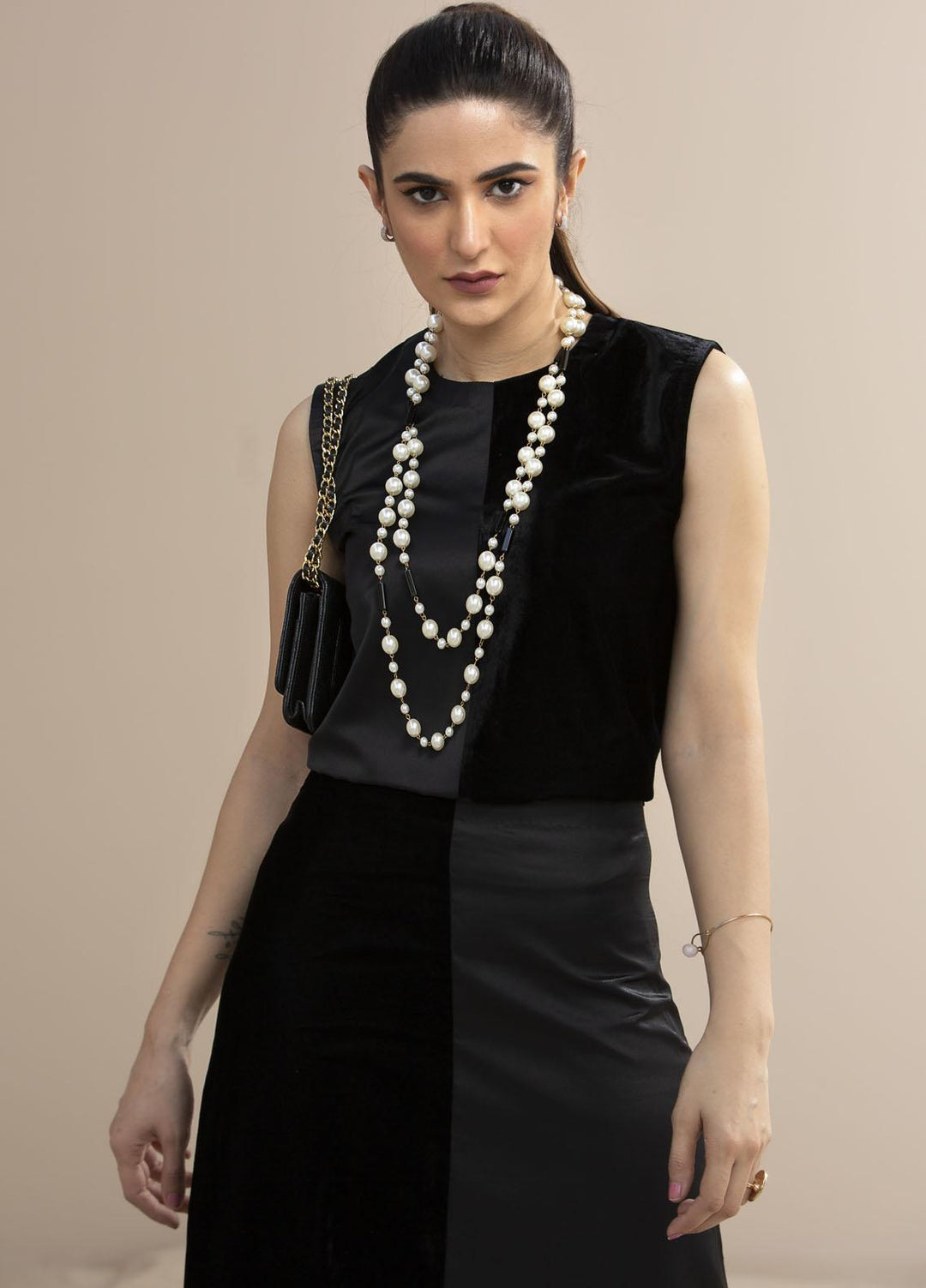 Hana Luxury Pret Embroidered Velvet 2 Piece Dress Free To Be