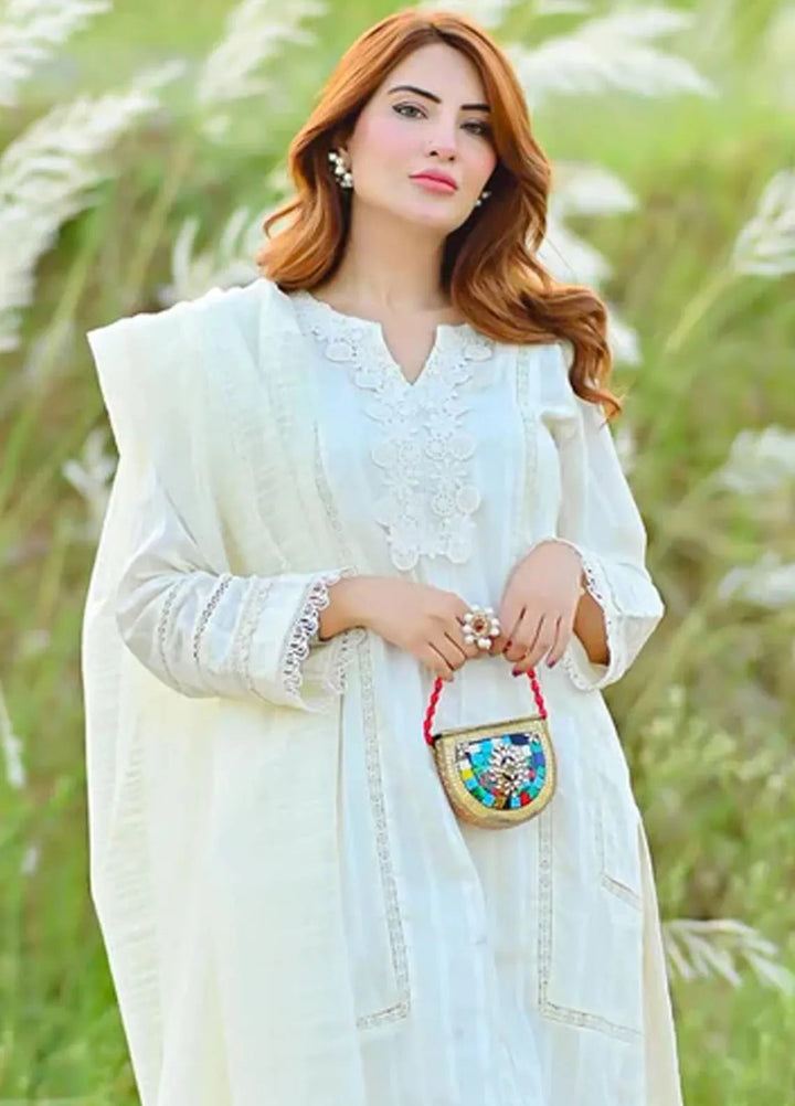 Hana Pret Casual Jacquard 3 Piece Suit Daisy