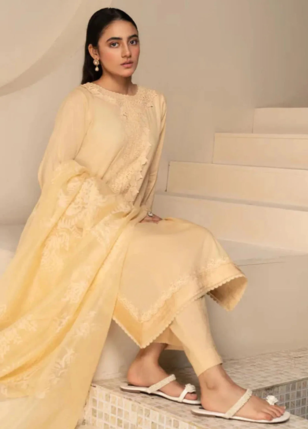 Hana Pret Casual Jacquard 3 Piece Suit Jade