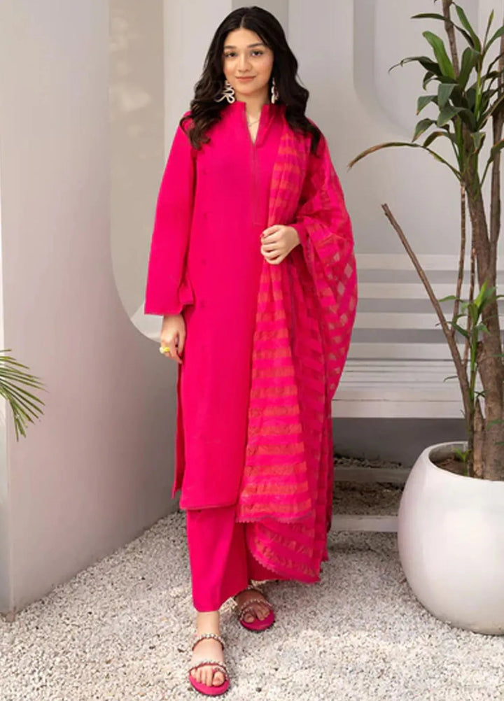 Hana Pret Casual Jacquard 3 Piece Suit Peony