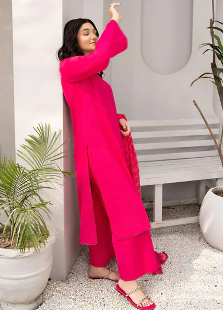 Hana Pret Casual Jacquard 3 Piece Suit Peony