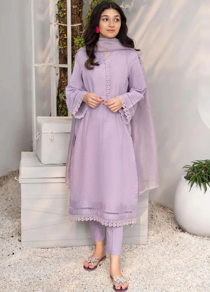 Hana Pret Casual Lawn 3 Piece Suit Lilium