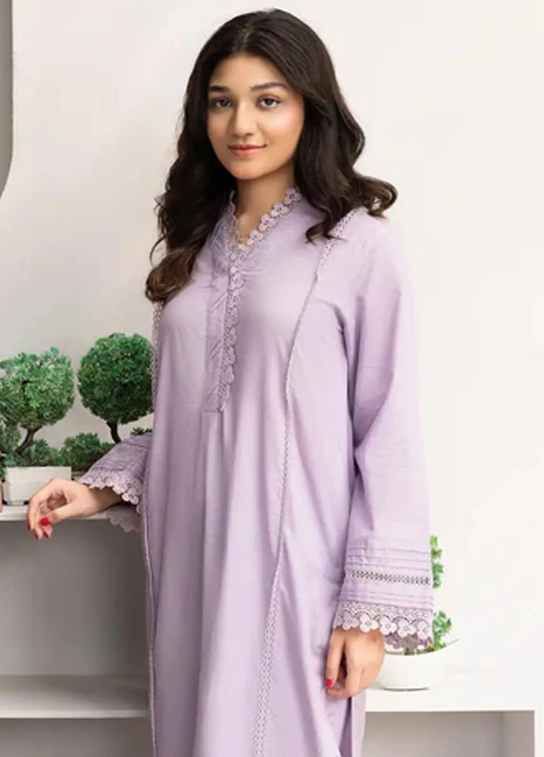 Hana Pret Casual Lawn 3 Piece Suit Lilium