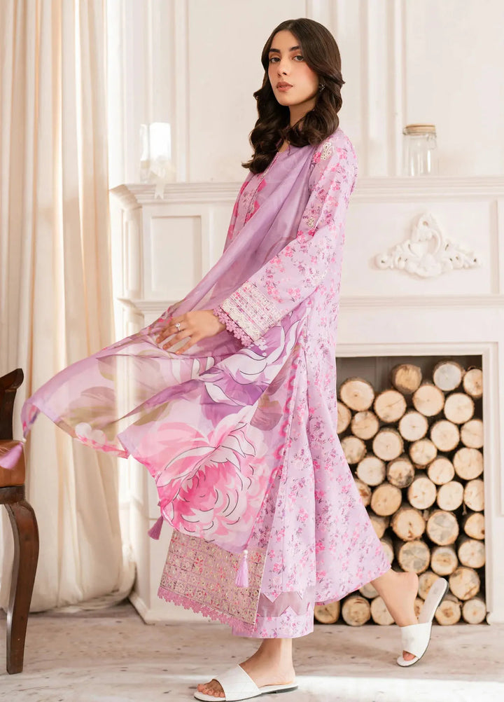 Hana Pret Embroidered Cotton Cambric 3 Piece Suit Cupid