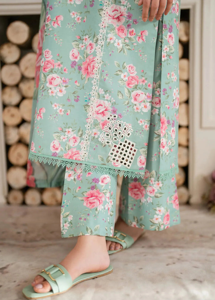 Hana Pret Embroidered Cotton Cambric 3 Piece Suit Spree