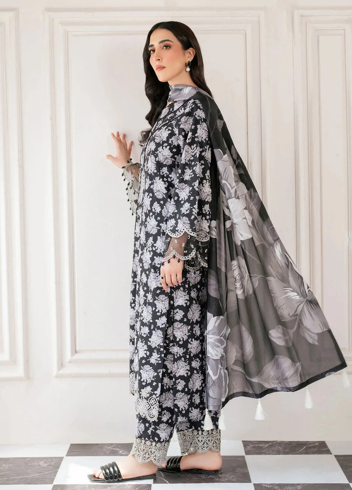 Hana Pret Embroidered Cotton Cambric 3 Piece Suit Vortex