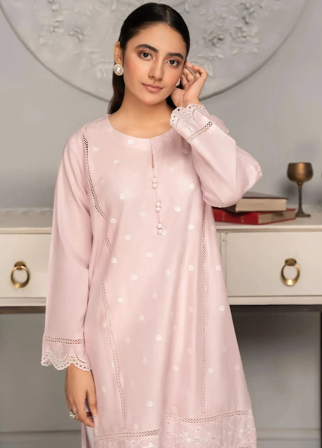 Hana Pret Embroidered Cotton Kurti Hester