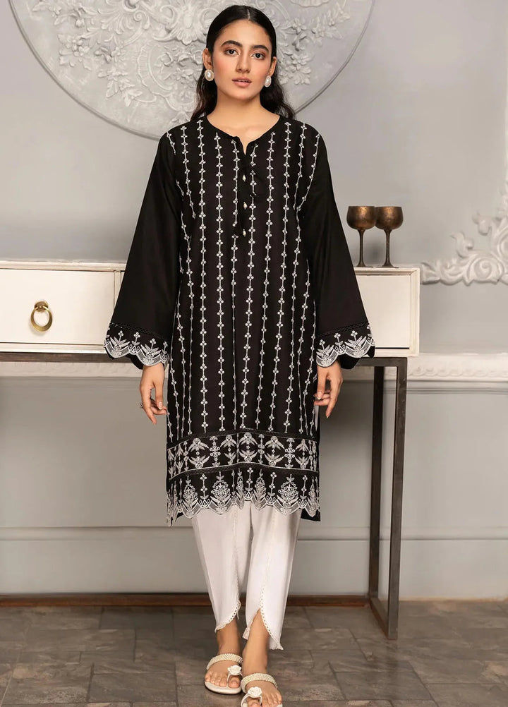 Hana Pret Embroidered Cotton Kurti Jasper