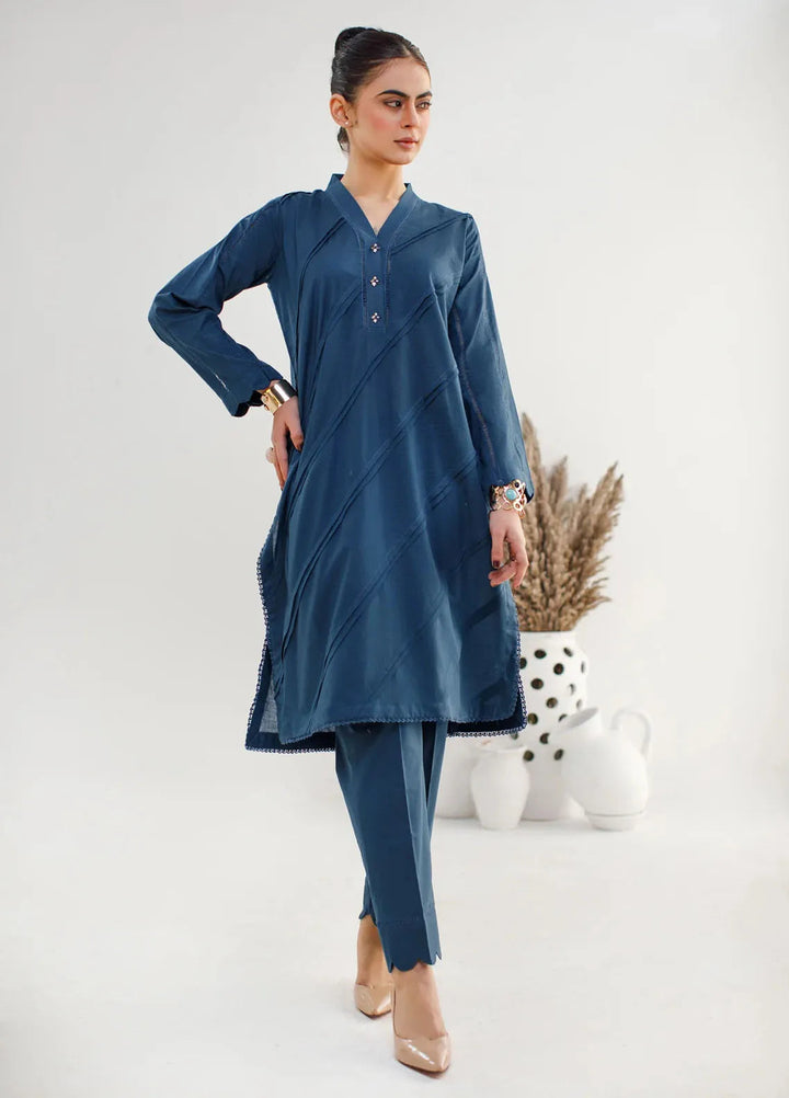 Hana Pret Printed Cotton 2 Piece Suit Admiral