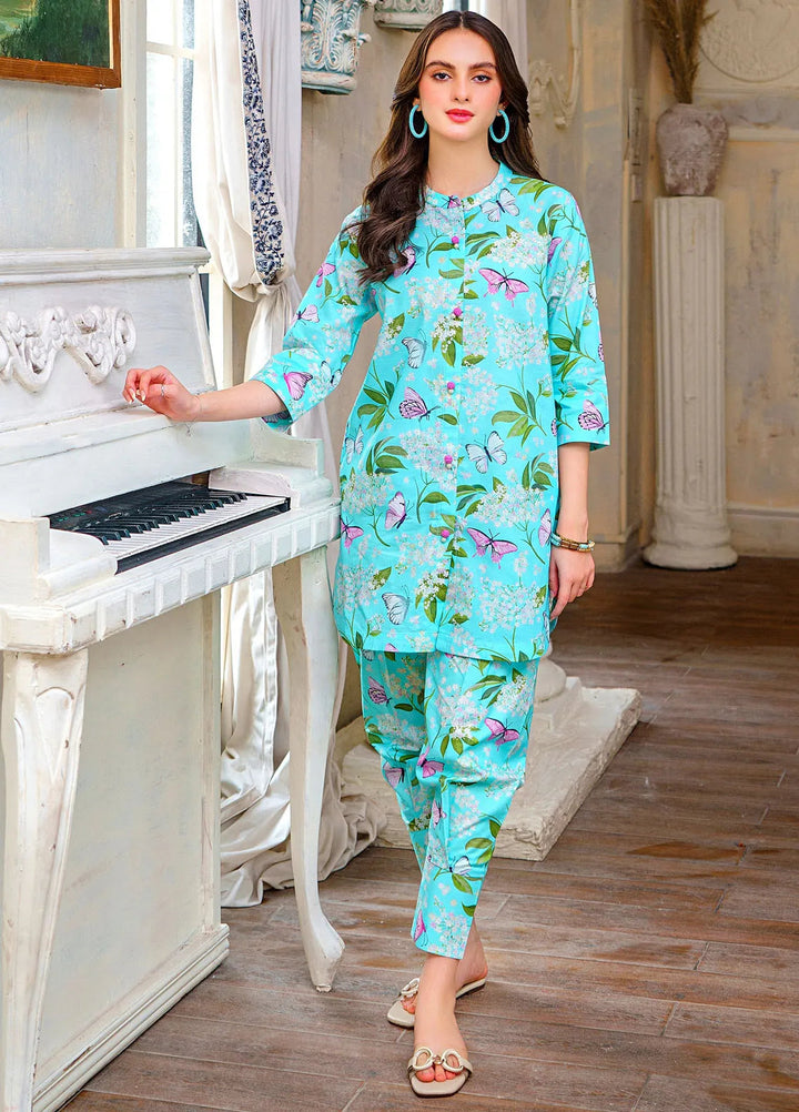 Hana Pret Printed Cotton 2 Piece Suit Butterfly Magic