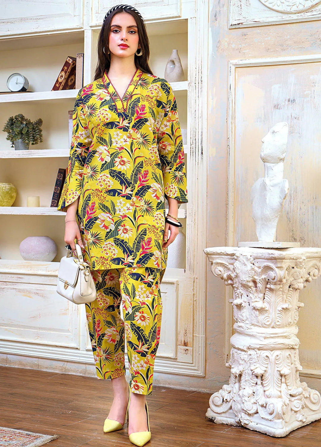 Hana Pret Printed Cotton 2 Piece Suit Celestial Forest