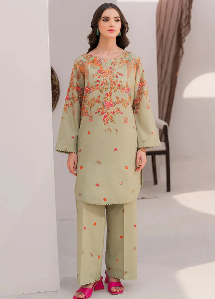 Hana Pret Printed Lawn Silk 2 Piece Suit Woodland